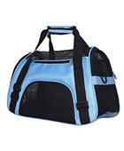 Cat Carrier Soft-Sided Pet Travel Carrier for Cats, Dogs Puppy Blue - IHavePaws