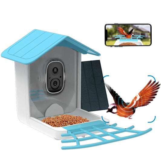 Solar charging Smart outdoor bird feeder with camera EU plug - IHavePaws