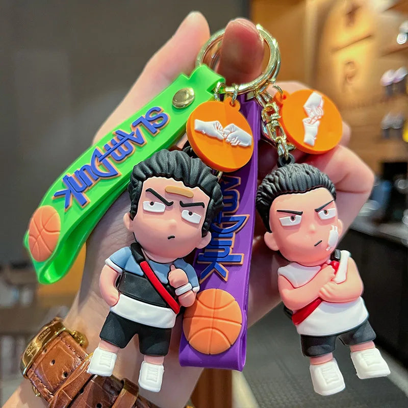 Slam Dunk Master Keychain Cartoon Anime Handmade Doll Pendant Creative Basketball Boy Car Key chain Ring Bag Charm Decoration - ihavepaws.com
