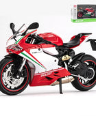 1:12 DUCATI 1199 Panigale Alloy Racing Motorcycle Model Diecasts Red - IHavePaws