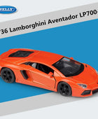WELLY 1:36 Lamborghini Aventador LP700-4 Alloy Sports Car Model Diecast Simulation Metal Toy Car Model Collection Childrens Gift Red - IHavePaws