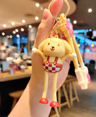 Sanrio Anime Action Figure Keychain Bag Pendant Hello Kitty Melody Kuromi Cinnamoroll Doll Pendant Couple Car Key Chain Kid Gift SLO 17 - ihavepaws.com