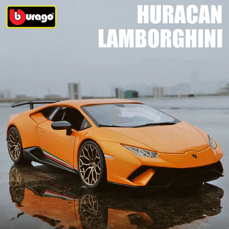 Bburago 1:24 Lamborghini Huracan Performante Alloy Sports Car Model Diecast Metal Racing Car Model Simulation Childrens Toy Gift - IHavePaws