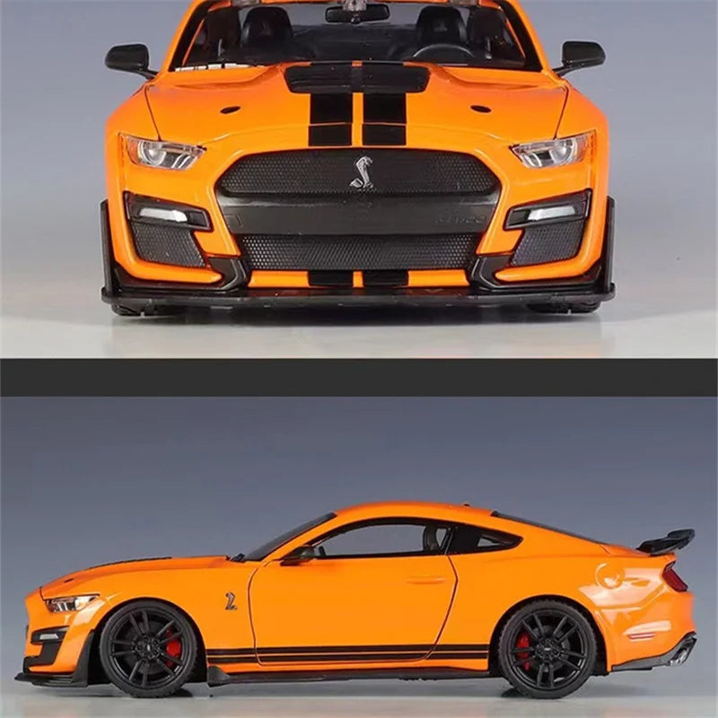 Maisto 1:24 Ford Mustang Shelby GT500 Alloy Sports Car Model Diecast Metal Racing Car Vehicle Model Simulation Children Toy Gift
