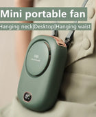 New Mini Portable Fan Portable Rechargeable Bladeless Turbo Ultra Quiet Student Hand Held Fan Outdoor Sports Travel - ihavepaws.com
