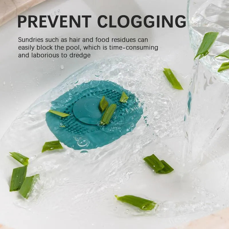 Silicone Kitchen Sink Plug Shower Filter Drain Cover Stopper - IHavePaws