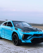 1:24 URUS SUV Modified Version Alloy Sports Car Model Diecasts Metal Racing Car Model Simulation Sound and Light Kids Toys Gifts