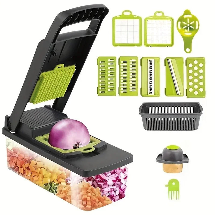 14-piece Multi-purpose Vegetable Cutter and Fruit Slicer
