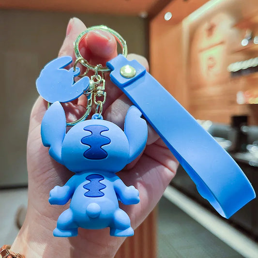 Cute Stitch Keychain Cartoon Anime Doll Pendant for Men and Women Car Keychain Ring Accessories Birthday Party Gifts Toys - ihavepaws.com