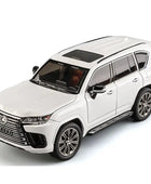 1:24 LX600 SUV Alloy Luxy Car Model Diecasts Metal Toy Off-road Vehicles Car Model Simulation Sound and Light Childrens Toy Gift White - IHavePaws