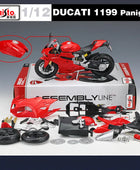 Assembly Version Maisto 1:12 Ducati 1199 Panigale Alloy Racing Motorcycle Model Diecast Street Sports Motorcycle Model Kids Gift