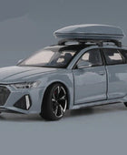 1/32 Audi RS6 Avant Alloy Station Wagon Car Model Diecast Metal Toy Vehicles Car Model Simulation Sound and Light Kids Toys Gift Gray - IHavePaws