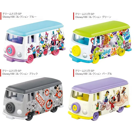 Takara Tomy Dieam Tomica Disney 100 Collection Diecast Miniature Scale Mickey Mouse Cute Bus Car Vehicle Model Children Toy Gift - IHavePaws
