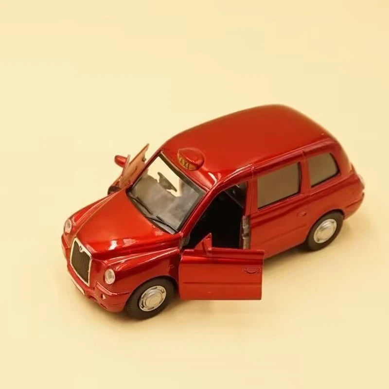1:34 Alloy London Taxi Car Model Diecast Metal Classic Passenger Vehicle Car Model High Simulation Collection Childrens Toy Gift Red - IHavePaws