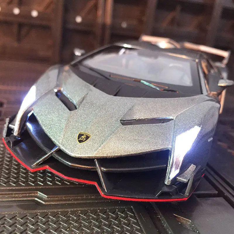 1:32 Veneno Alloy Sports Car Model Diecast & Toy Vehicle Metal Car Model Simulation Sound and Light Collection Children Toy Gift - IHavePaws