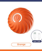 Smart Automatic Bouncing Dog Ball Toy Orange - IHavePaws