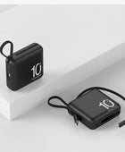 Mini Power Bank 30000mAh Portable External Battery Pack USB Type-C+Lightning Black / 5000mAh - IHavePaws