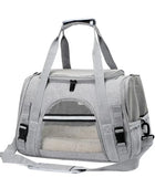 Dog Carrier Bag With Thick Cotton Cushion Pet Aviation Backpack Anti-suffocation Gray - IHavePaws