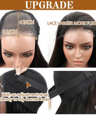 Ready To Wear Lace Wig Straight 6x4 5x5 Lace Wig Human Hair Glueless Wig Brazilian Human Hair Ready To Wear Pre Cut Lace