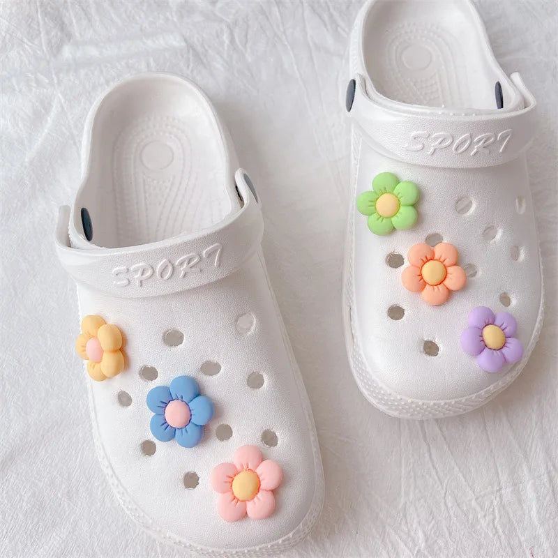 Lovely Flowers Charm for Croc DIY Shoes Buckle Decaration for Crocs Charms Clogs Kids Boys Women Girls Gifts 6PCS - IHavePaws