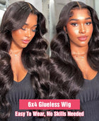 Easy and Go Glueless Wig Body Wave 6x4 5x5 Lace Closure Glueless Wig Human Hair Ready To Wear Pre Cut Pre plucked 13x4 Lace Wigs