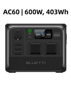 BLUETTI AC60 Portable Power Station 600W 403Wh Portable Power Station Solar Generator Charging to 100% in 1hour IP65 Waterproof