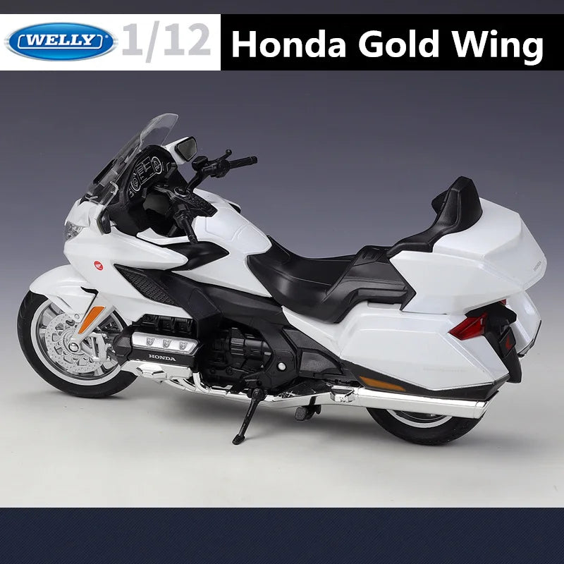 Welly 1:12 HONDA Gold Wing 2020 Alloy Motorcycle Model Simulation Diecasts Metal Touring Street Motorcycle Model Childrens Gifts