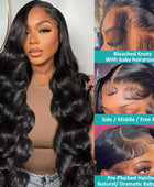 30 Inch HD Transparent 13x4 13x6 Pre Plucked Body Wave Lace Frontal Wig Human Hair Brazilian Lace Front Wig Women