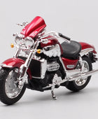 Bburago 1:18 Triumph Rocket III Alloy Sports Motorcycle Model Diecasts Metal Toy Street Racing Motorcycle Model Childrens Gifts Red - IHavePaws