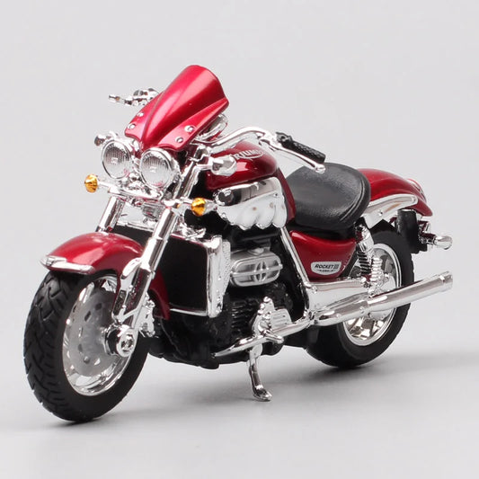Bburago 1:18 Triumph Rocket III Alloy Sports Motorcycle Model Diecasts Metal Toy Street Racing Motorcycle Model Childrens Gifts Red - IHavePaws