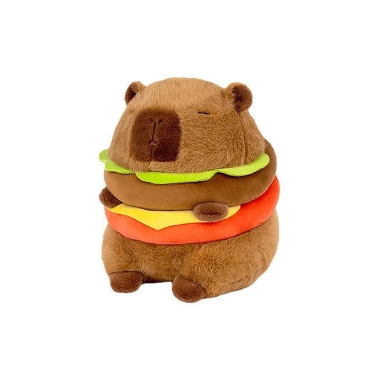Hamburg Capybara Plush Toy Fluffty Kawaii Plushie Doll Simulation Capibara Anime Cute Stuffed Animals Soft Plush Gift Kid Toys - IHavePaws