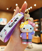 2024 New Cute Hello Kitty Key Chain Wholesale Car Pendant Cartoon Couple School Bag Pendant Doll Doll Keychain Style 4 - ihavepaws.com