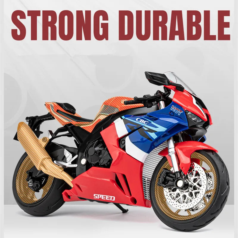 1:12 HONDA CBR 1000RR-R Fire Blade Alloy Racing Motorcycle Model Diecasts Street Motorcycle Model Sound and Light Kids Toys Gift