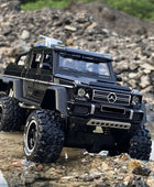 1:28 G63 G65 6*6 Big Tyre Alloy Pickup Car Model Diecast & Toy Metal Off-Road Vehicles Car Model High Simulation - IHavePaws
