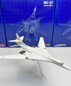 Alloy Tu-160 Strategic Bomber Stealth Fighter Aircraft Airplane Model Metal White Swan Battle Plane Model Sound Light Kids Gifts - IHavePaws
