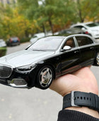 Almost Real AR 1/18 for Maybach S-Class S680 2021 car model Limited personal collection company gift display Birthday present Black silver - IHavePaws