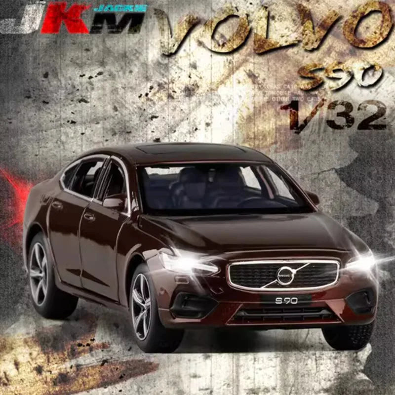 1:32 VOLVOs S90 Alloy Car Model Diecasts & Toy Vehicles Metal Car Model Sound Light Collection Car Toys For Childrens Gift Brown - IHavePaws
