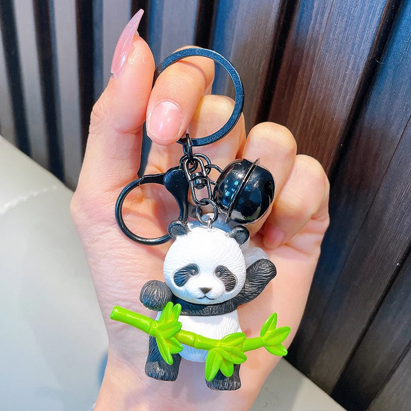 Chinese Giant Panda Keychain Pendant Cartoon Panda Decoration Toy Luggage Accessories Creative Car Key Ring Children's Day Gift 01 - ihavepaws.com