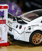 1:24 Skyline Ares Nissan GTR CSR2 Alloy Sports Car Model Diecast Metal Racing Car Model Simulation Sound and Light Kids Toy Gift