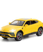 1:24 URUS SUV Alloy Sports Car Model Diecasts Metal Off-road Vehicles Car Model Simulation Sound Light Collection Kids Toys Gift Yellow - IHavePaws