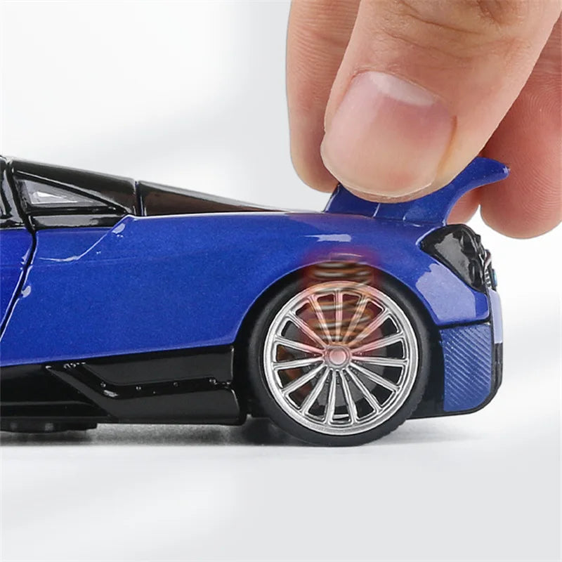 1:32 Pagani Huayra Alloy Sports Model Diecast Metal Toy Racing Car Vehicle Model Collection Sound and Light Simulation Kids Gift - IHavePaws