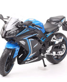 1/12 Kawasaki Ninja 250 Racing Cross-country Motorcycle Model Simulation|mini chopper motorcycle Blue - ihavepaws.com