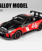 1:24 God Of War Nissan Skyline GTR R34 R35 Alloy Sports Car Model Diecasts Metal Racing Car Model Sound and Light Kids Toys Gift Red A - IHavePaws