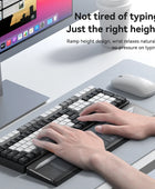 Hagibis Keyboard Wrist Rest Pad Acrylic Anti-slip Support Ergonomic Palm Rest Desktop Storage Box Easy Typing for Office Gaming - IHavePaws