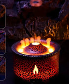 Portable Volcano Flame Air Humidifier with remote control / AU - IHavePaws