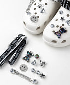 Shoe Charms for Crocs DIY Cute 3D Bear Chain Detachable Decoration Buckle for Croc Shoe Charm Accessories Kids Party Girls Gift - IHavePaws