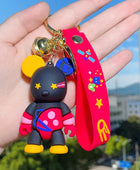Creative cartoon space violent bear doll keychain bag pendant student gift ornaments clothing accessories 5 - ihavepaws.com