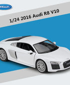 WELLY 1:24 Audi R8 V10 Alloy Sports Car Model Diecasts Metal Racing Car Vehicles Model Simulation Collection Childrens Toys Gift White - IHavePaws