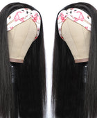 MYLOCKME Women's Headband Wig Human Hair Straight Glueless Brazilian Wigs For Black Women Remy Full Machine Made Fast Delivery