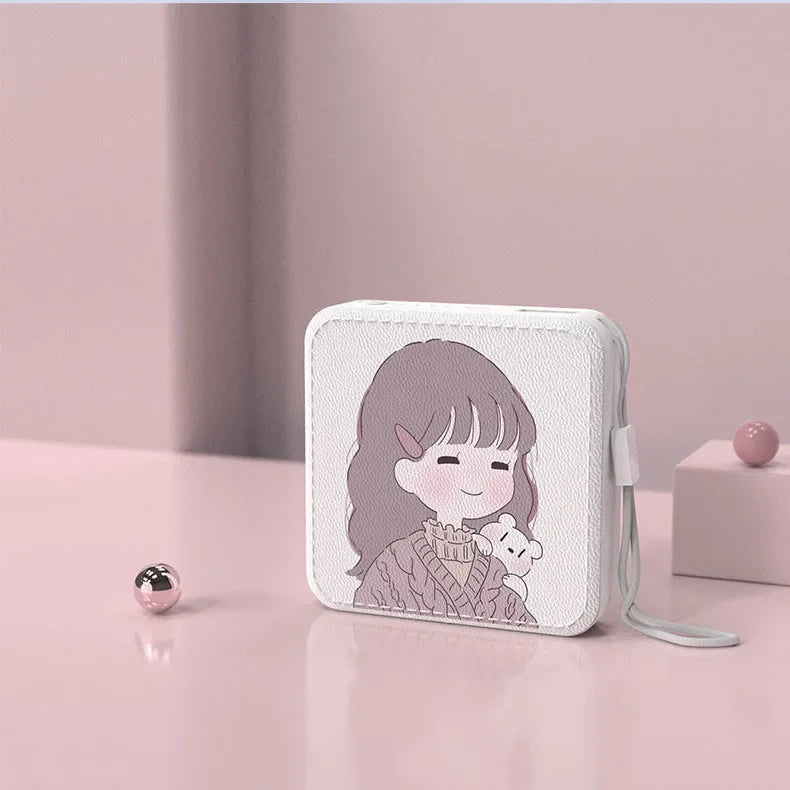 10000mAh Portable Mini Cute Cartoon Power Bank External Battery Phone Charger Powerbank For iPhone 15 14 Huawei Xiaomi Poverbank Girl 10000mAh - IHavePaws